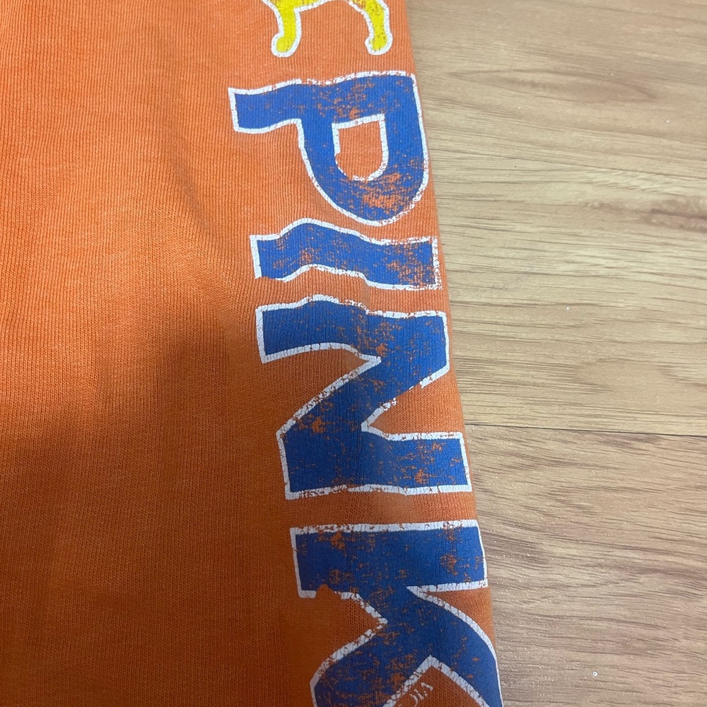 PINK Victoria's Secret Pink Orange Sweatshirt - Picture 3 of 7